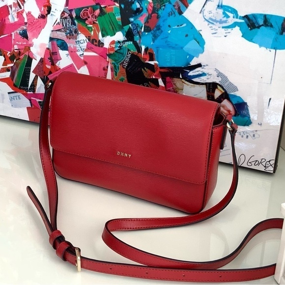 Dkny Handbags - DKNY Everyday Red Crossbody Bag